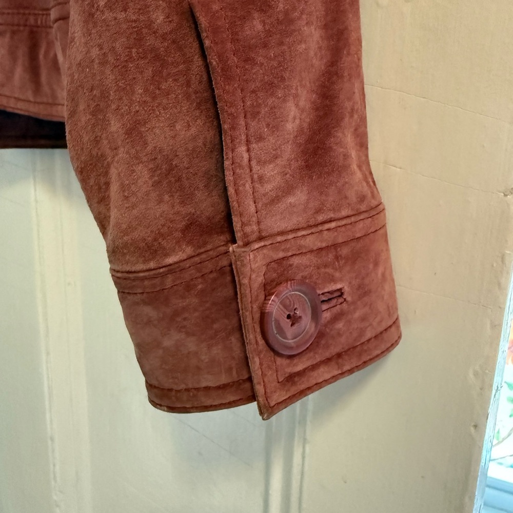 Cherokee Women's Suede Button Jacket - Dusty Rose - Picture 5 of 8
